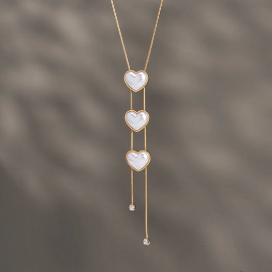 Triple Heart Adornment Necklace