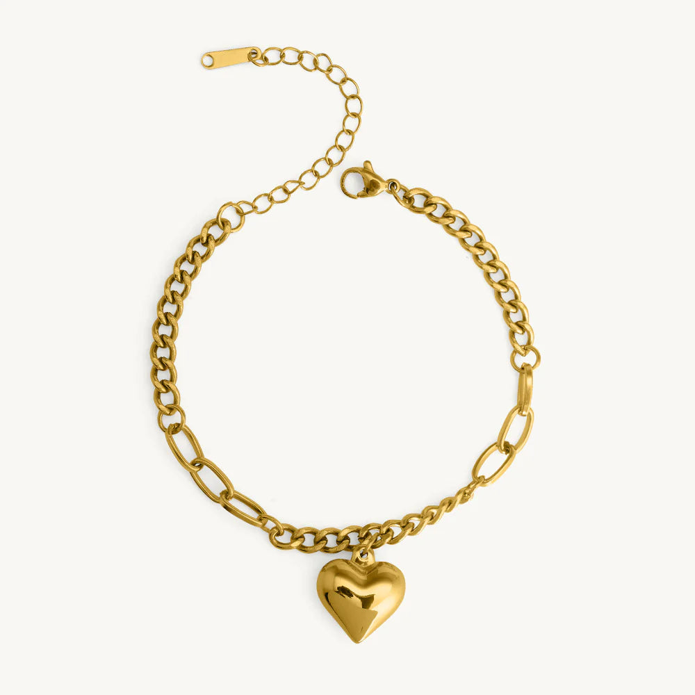 Bold Heart Bracelet