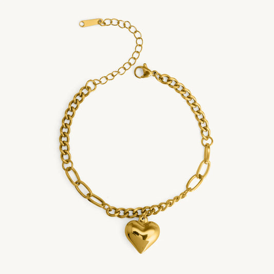 Bold Heart Bracelet
