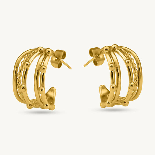 Intricate Multi Hoop Earrings