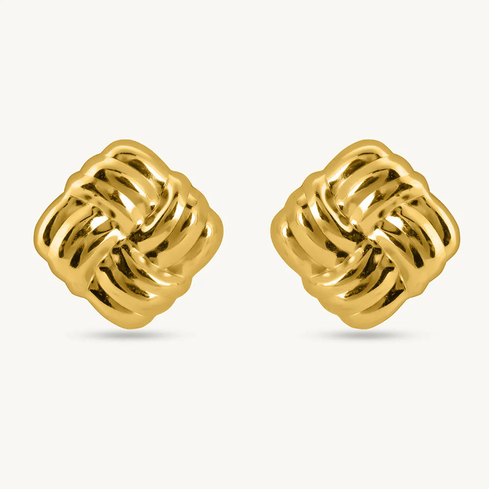 Knotted Stud Earrings