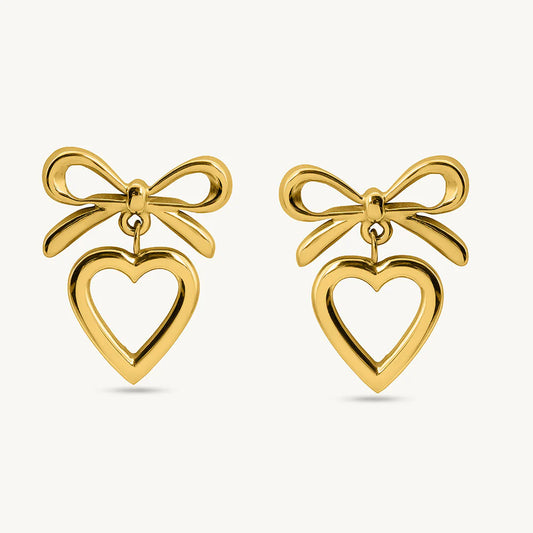 Nora Bow Heart Drops