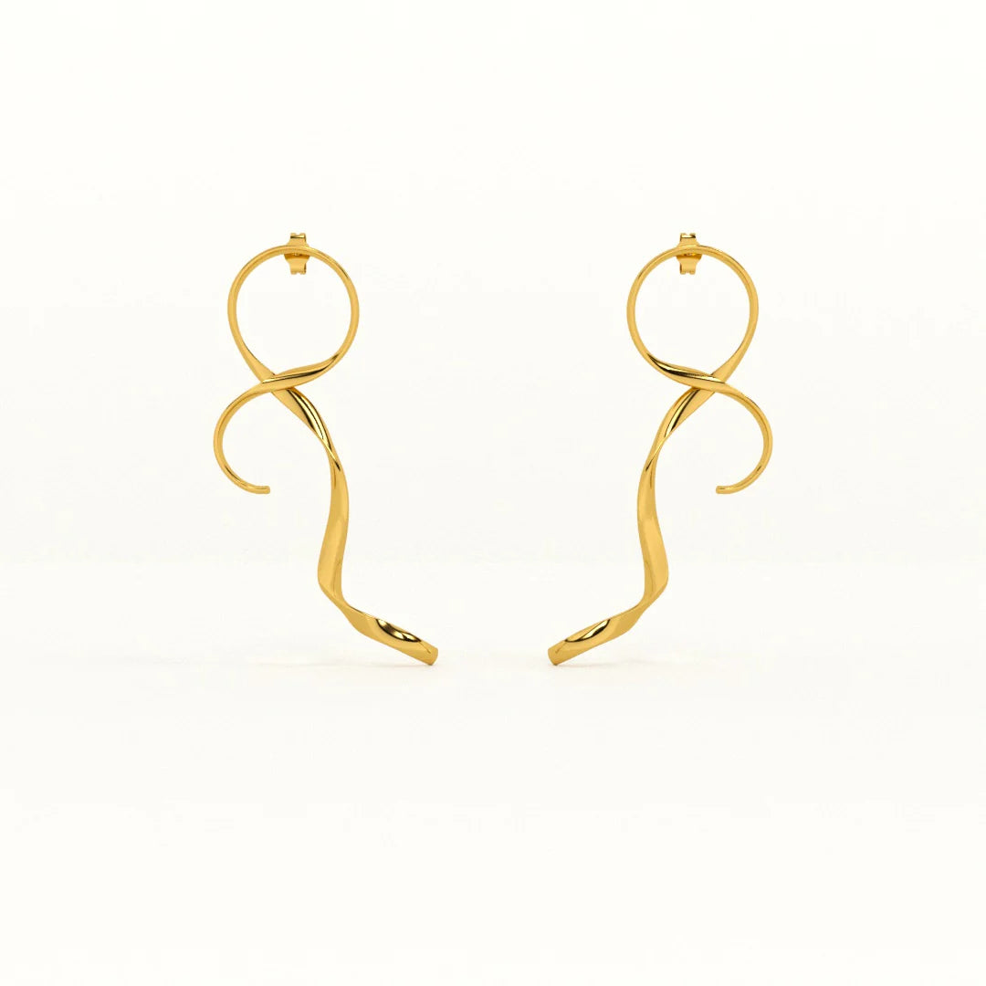 Golden Figure Eight Drops