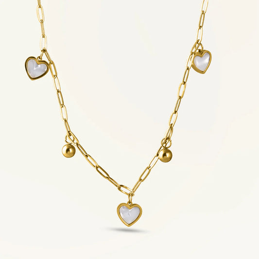 Hearts of Pearl Necklace