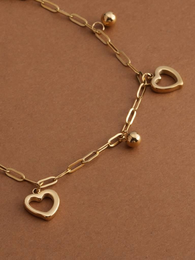 Heart Charm Bracelet