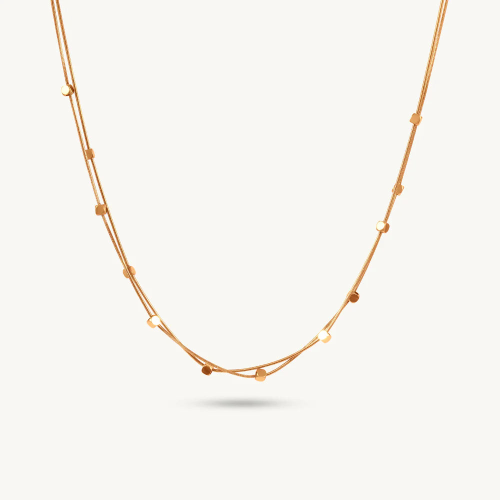 Minimal Dainty Bead Chain Necklace