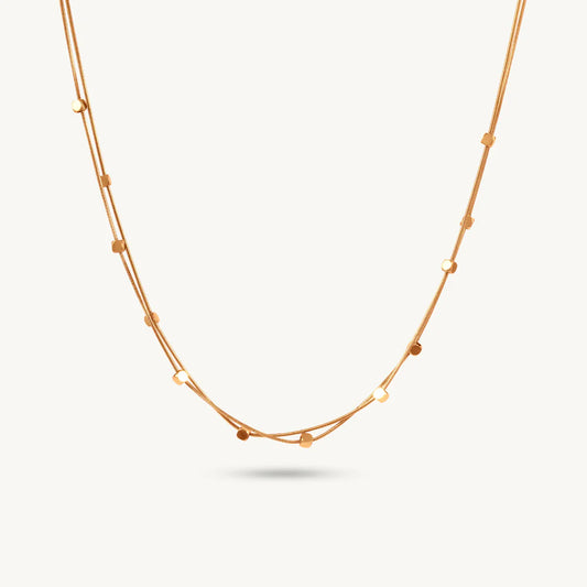 Minimal Dainty Bead Chain Necklace