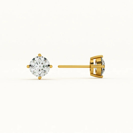Textured Teardrop Stud EarringsClassic Gold 0.21 Lab-Grown Diamond Stud Earrings