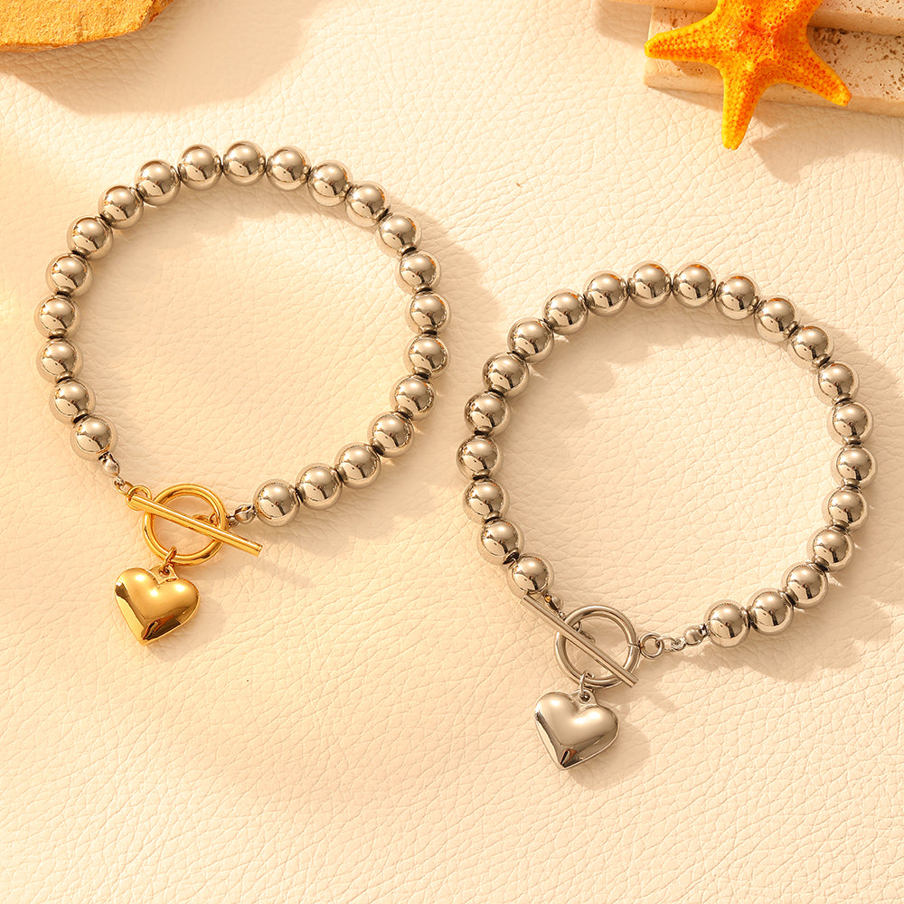 Golden Heartbeat Bracelet