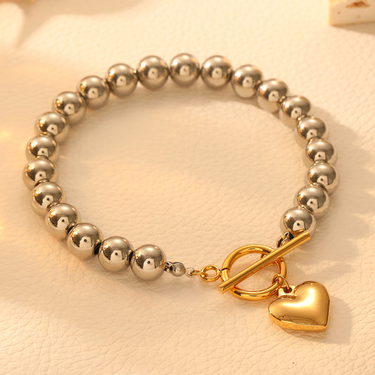 Golden Heartbeat Bracelet