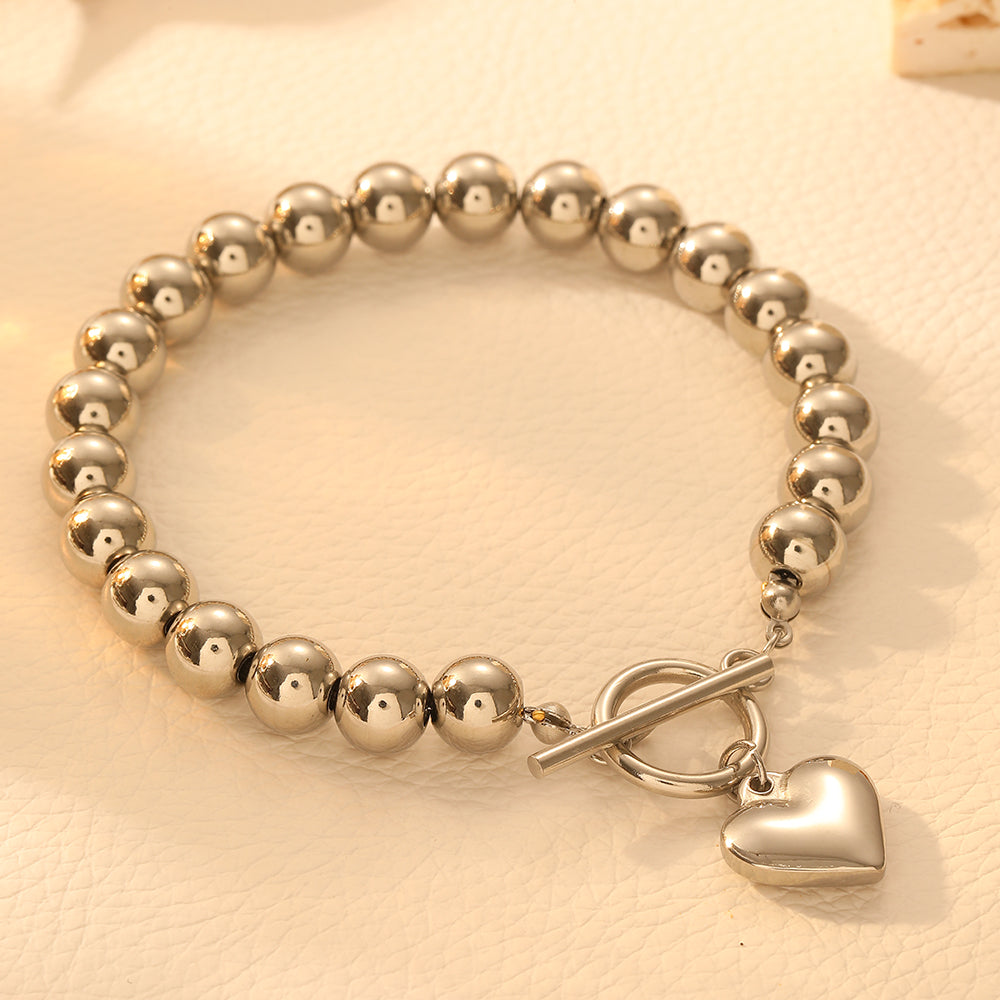 Golden Heartbeat Bracelet