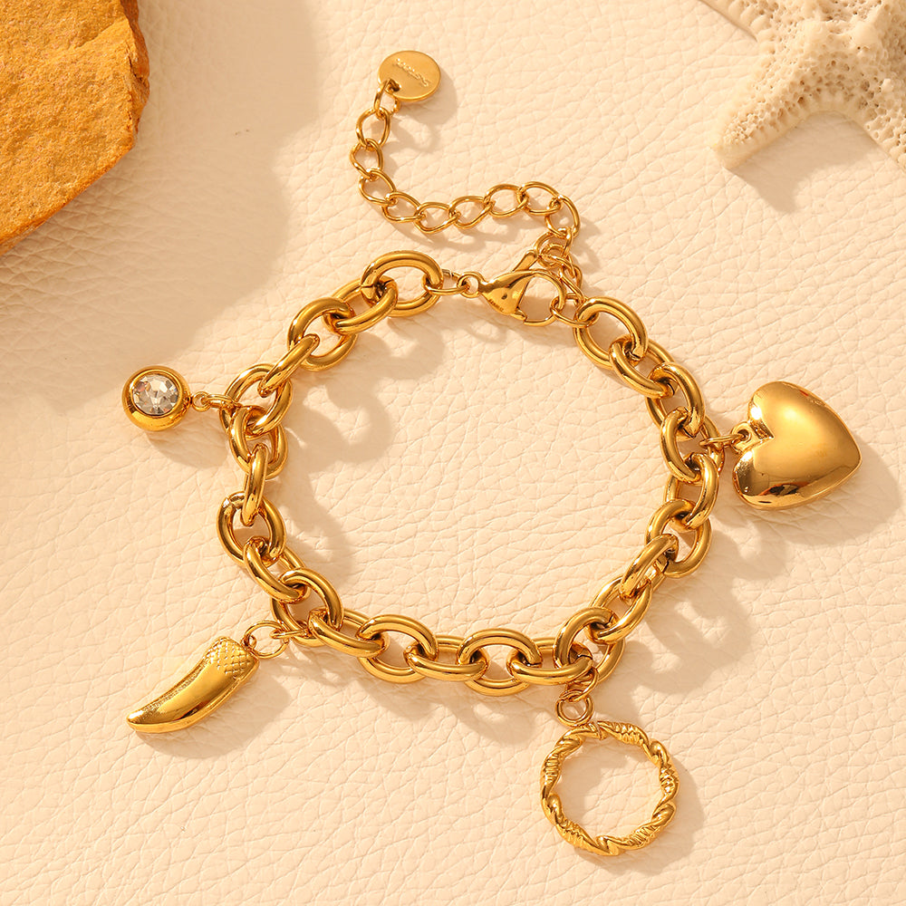 Fierce Heart Gold Bracelet