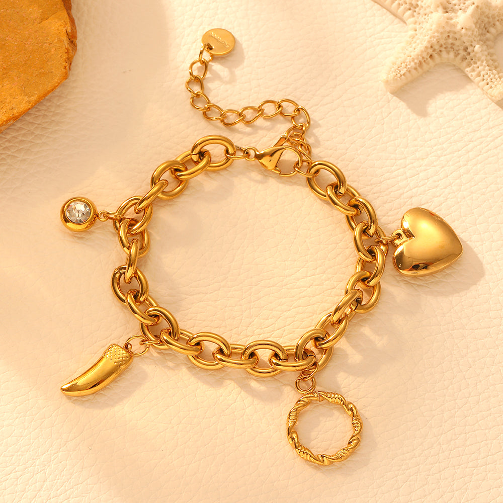 Fierce Heart Gold Bracelet