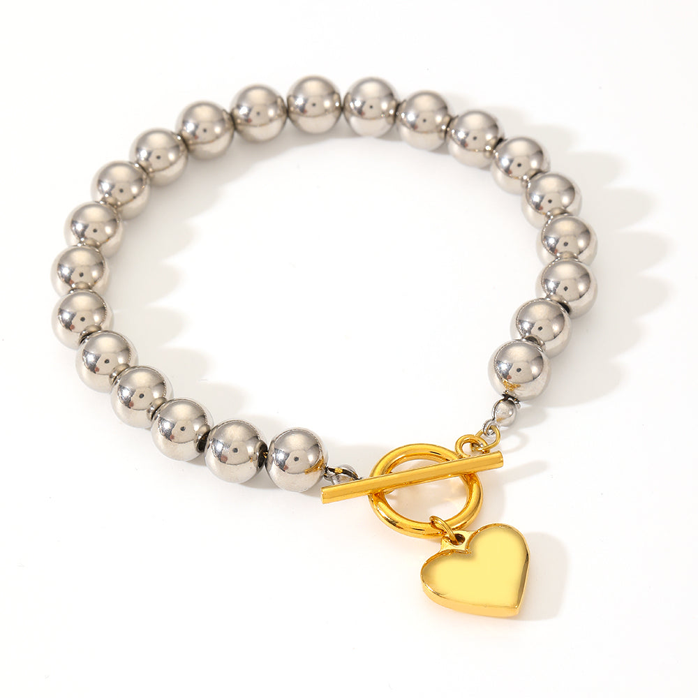 Golden Heartbeat Bracelet