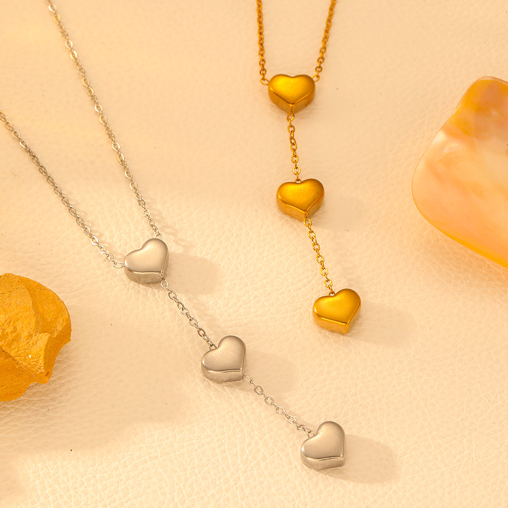 Three Tier Heart Pendant