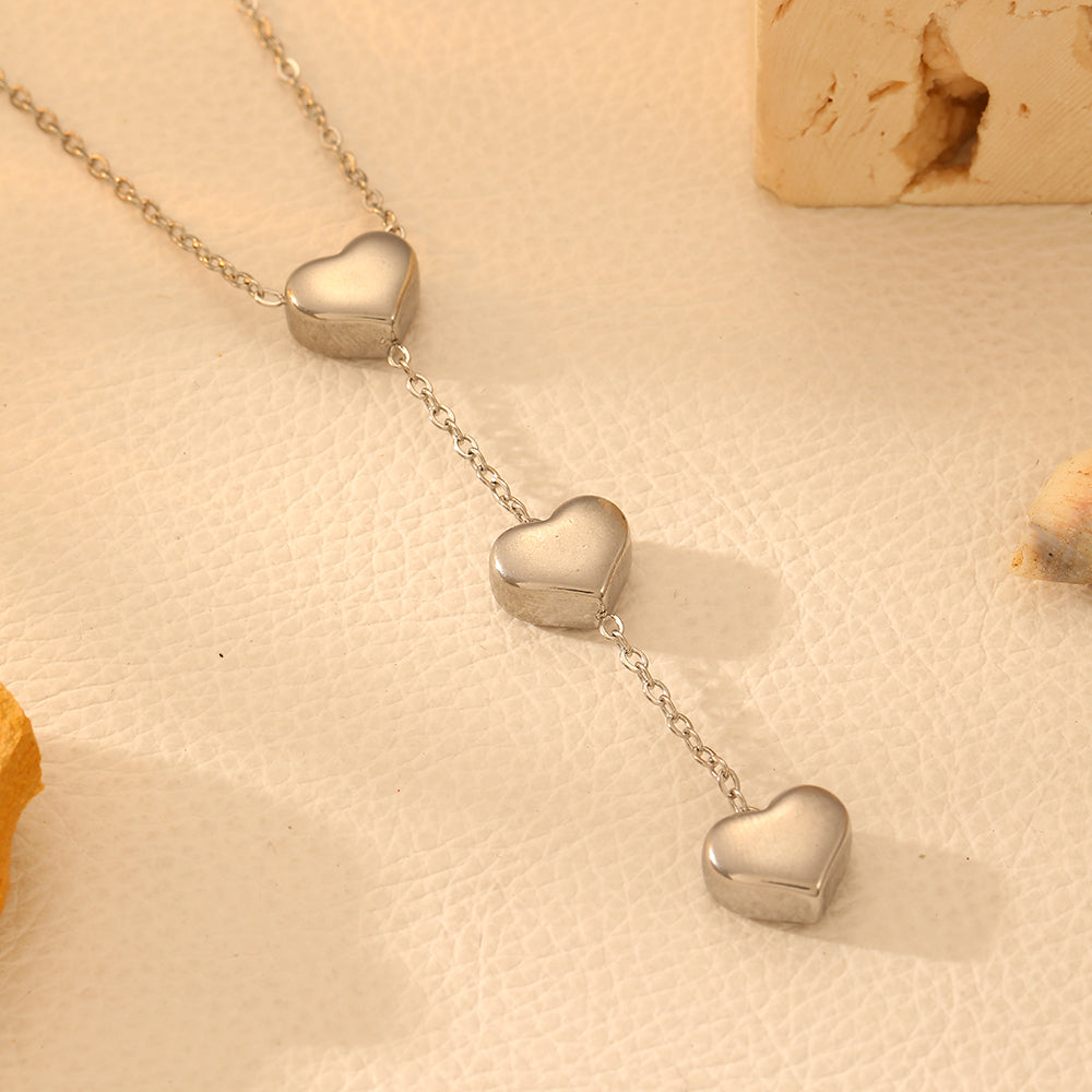 Three Tier Heart Pendant