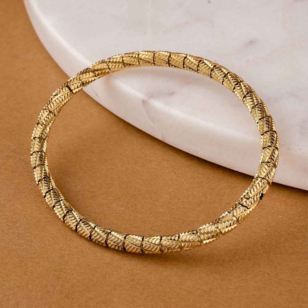 Golden Woven Radiance Bangle
