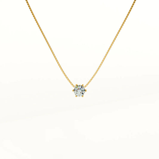 Delicate Diamond Studded Necklace