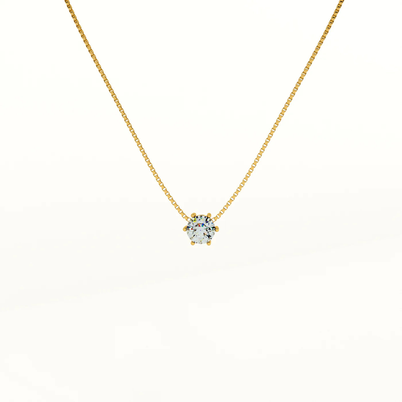 Delicate Diamond Studded Necklace