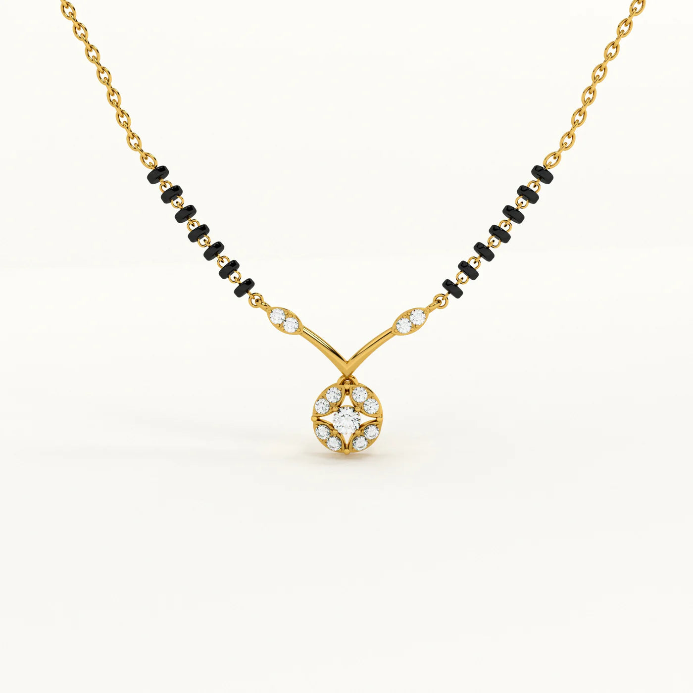 Marigold Glow 925 Silver Mangalsutra
