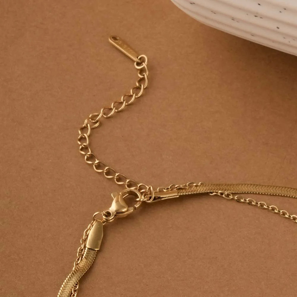 Gold Butterfly Charm Anklet