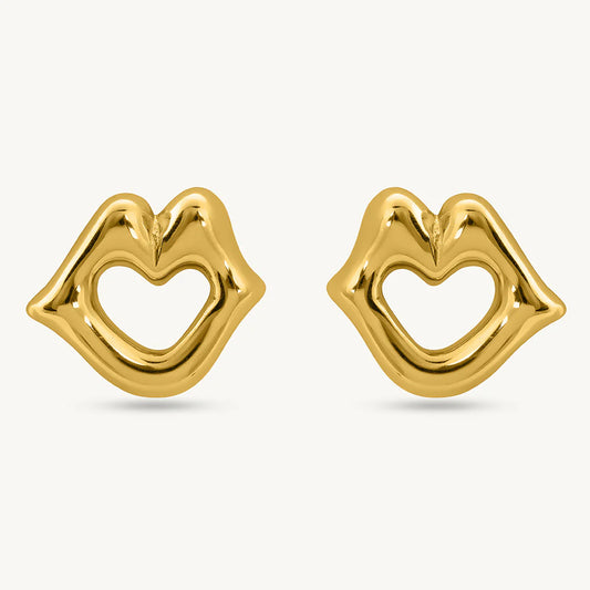 Chic Lips Stud Earrings