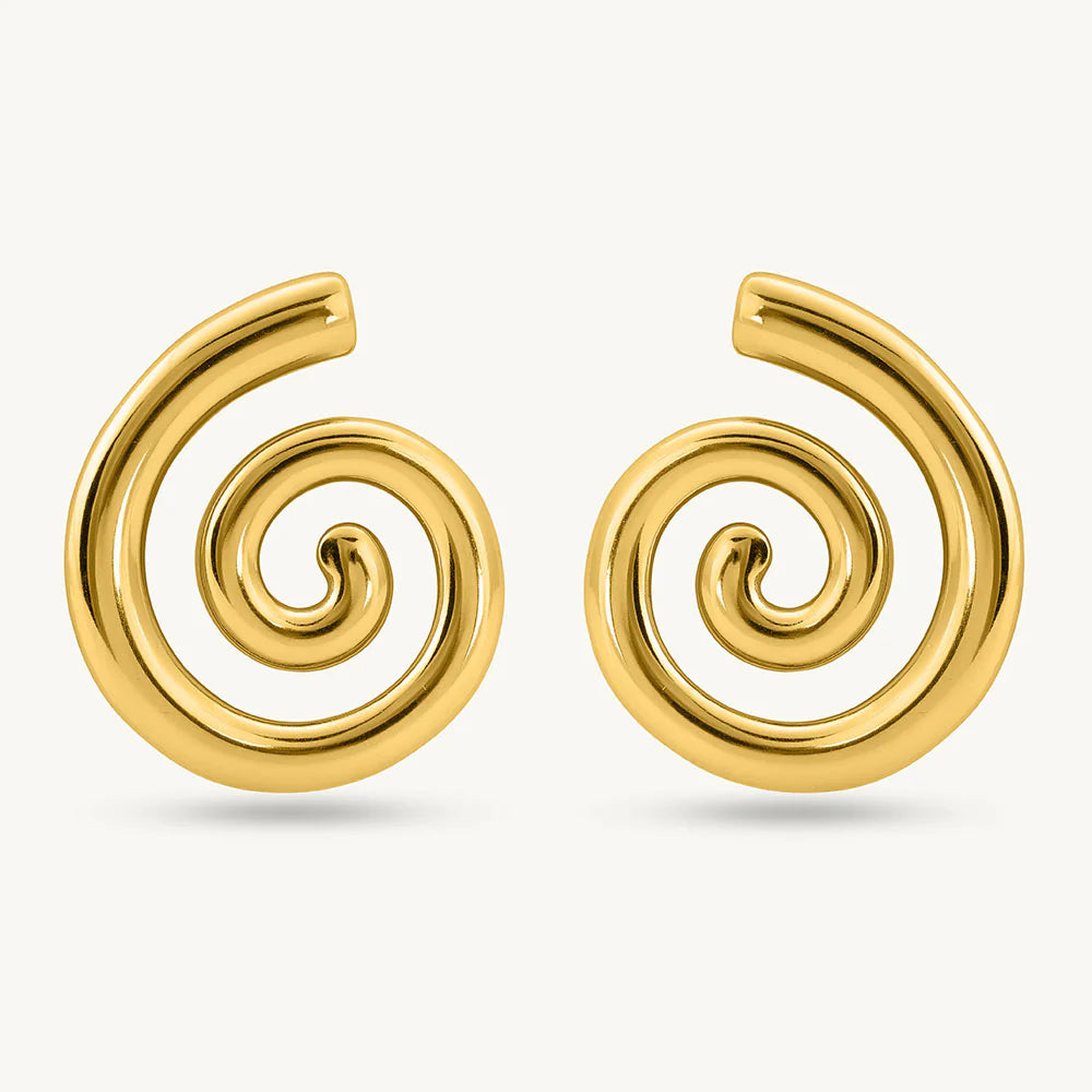 Trendy Sprial Stud Earrings