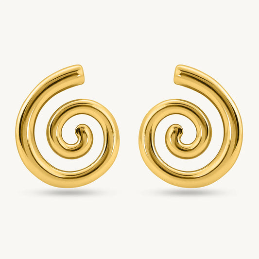 Trendy Sprial Stud Earrings