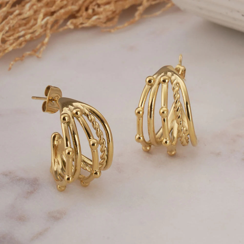 Intricate Multi Hoop Earrings