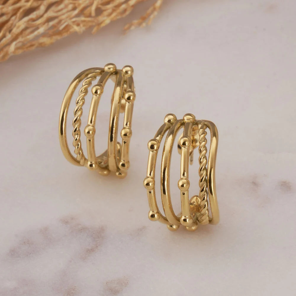 Intricate Multi Hoop Earrings