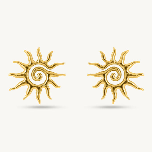 Solar Ray Stud Earrings