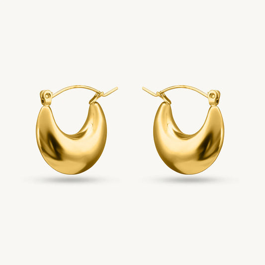 Convex Crescent Earrings