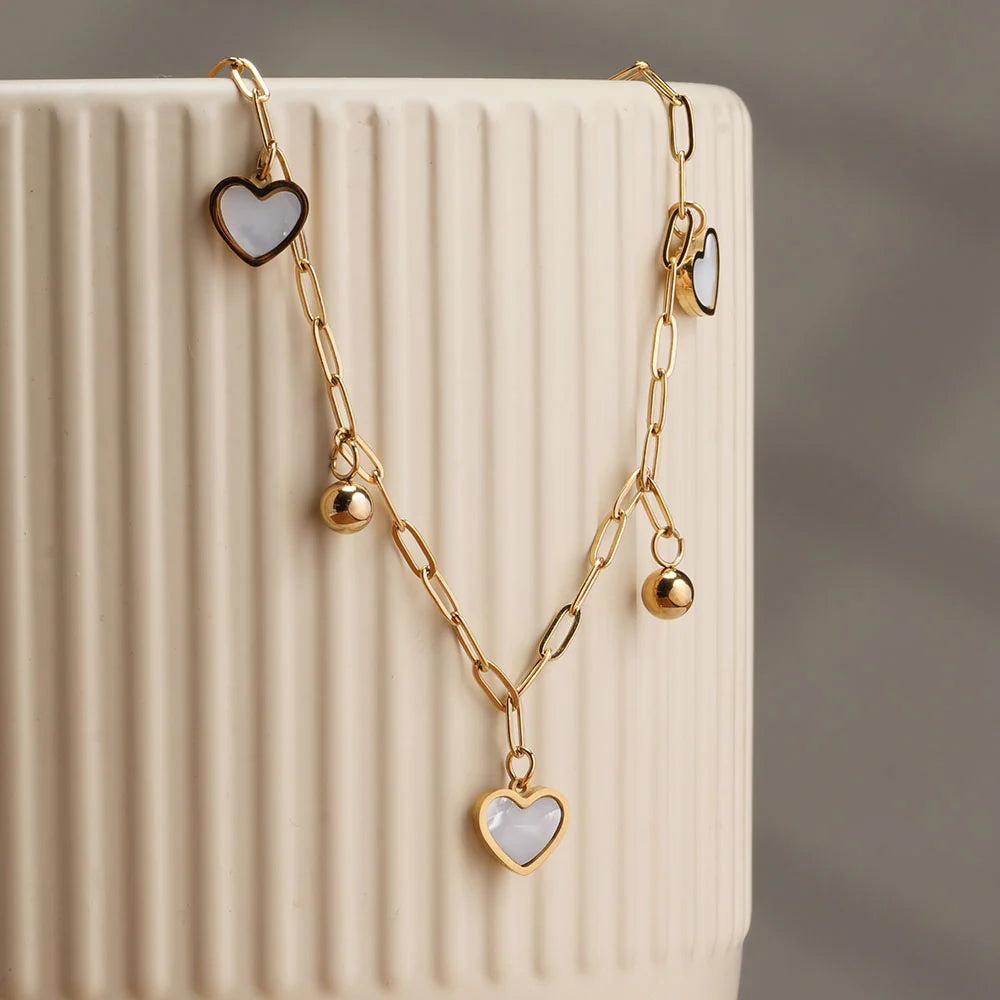 Hearts of Pearl Necklace