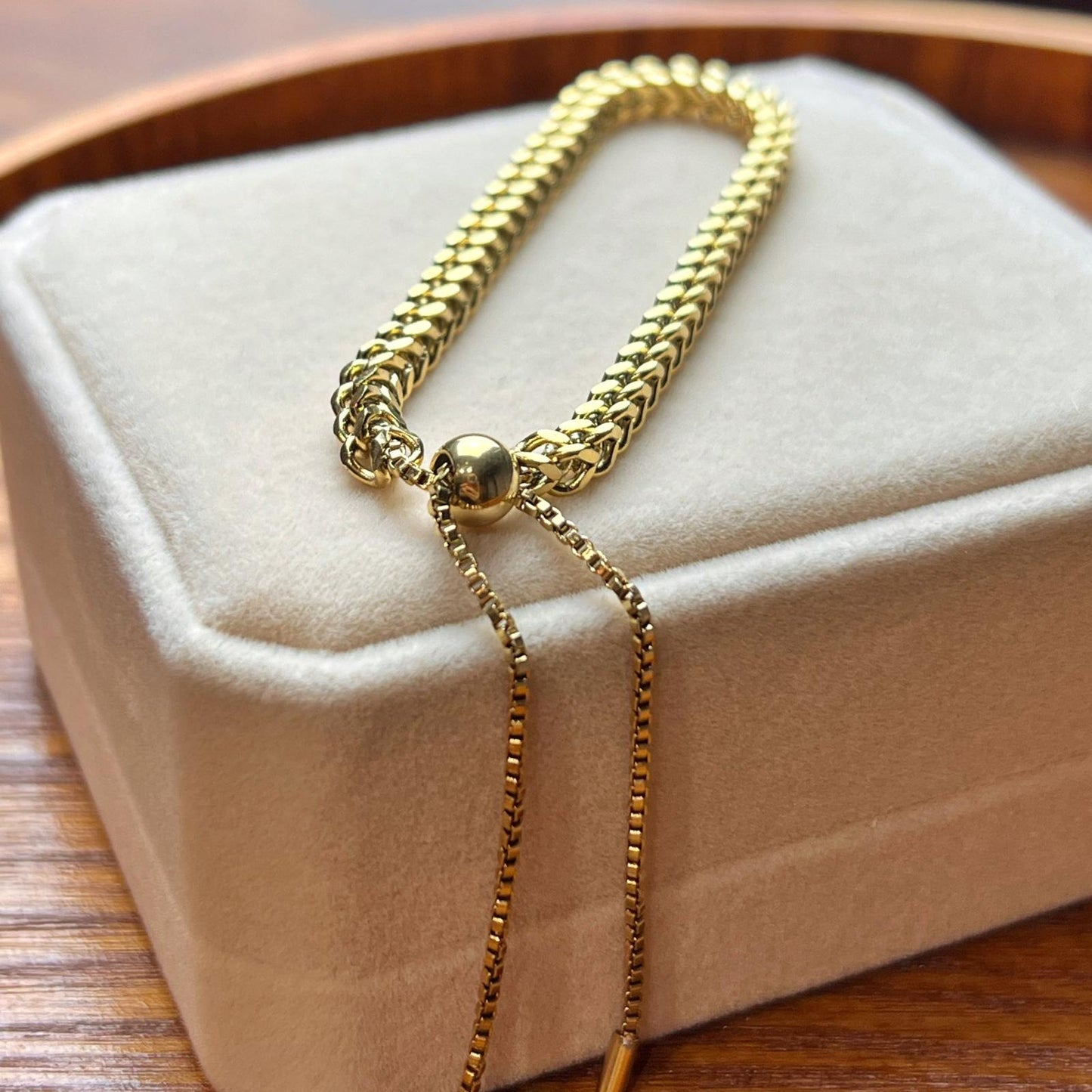 Patterned Weave Chain Bracelet