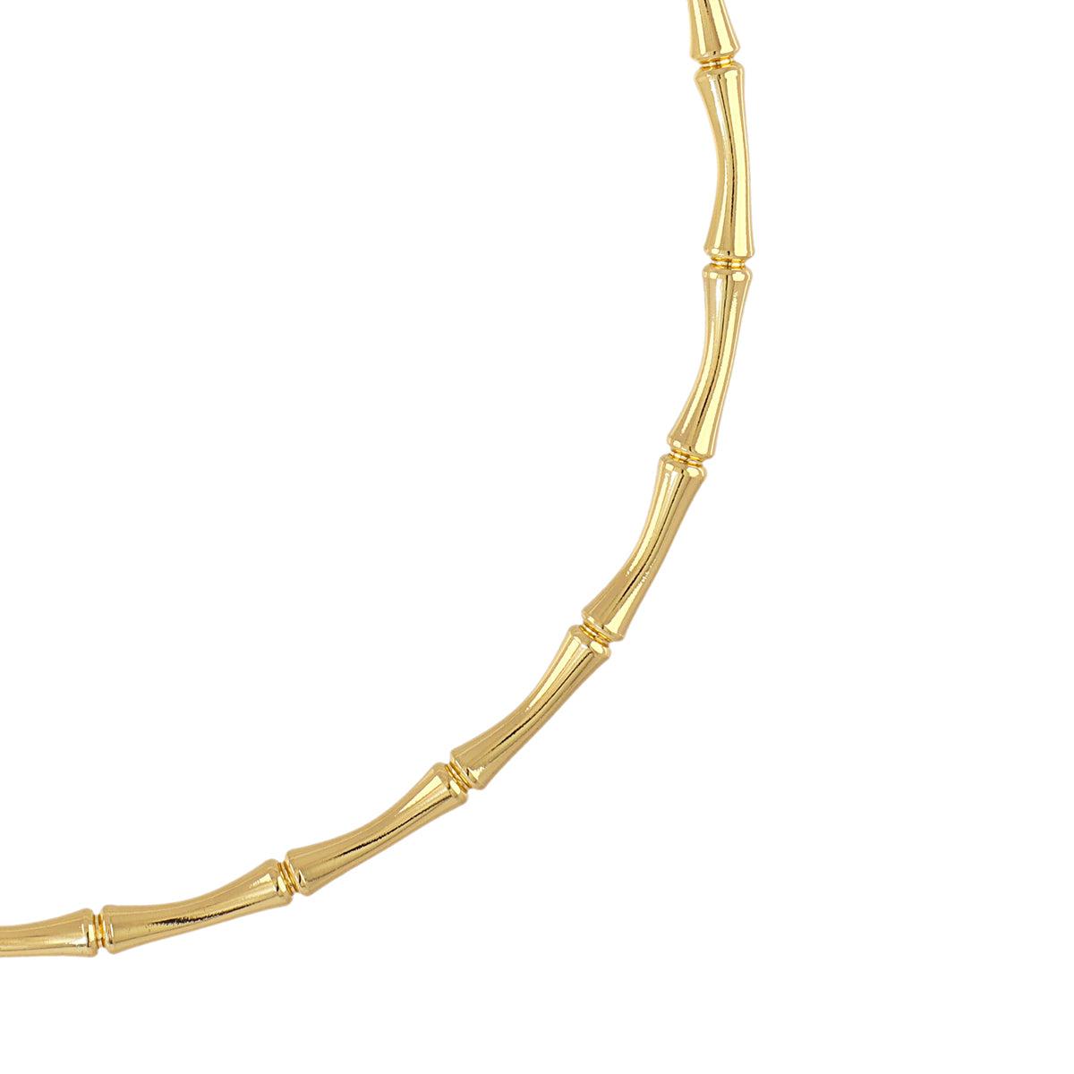 Gold-Plated Stainless Steel Waterproof & Anti-Tarnish Twist Choker Necklace