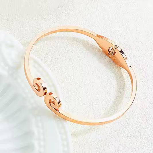 Rose Gold Ball Beaded Bracelets for Teenage Girls