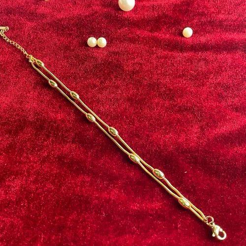 Twilight Beads Beauty Layered Chain Bracelet