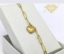 Heart Charm GOLD Bracelet