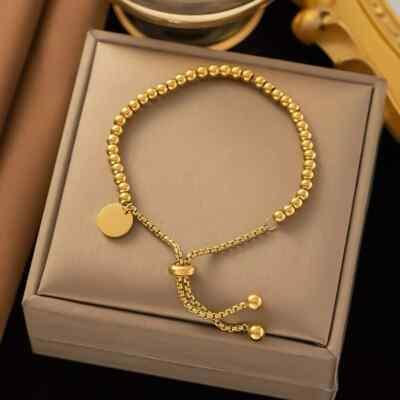 Adjustable Bead Ball Slider Bracelet Slider Extender Chains Friendship Lucky Beads Bracelets