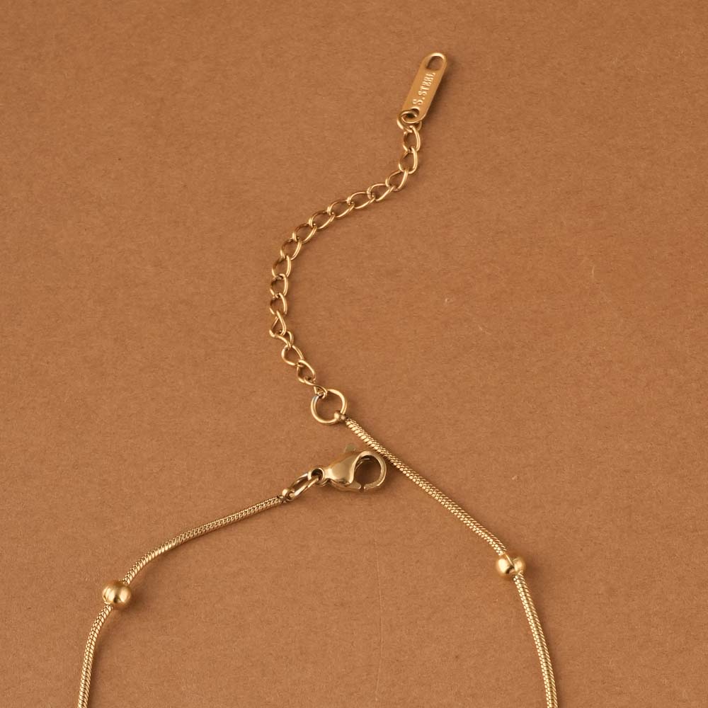 Heart and Ball Chain Anklet