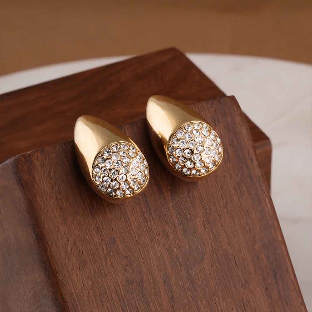 Studded Pave Tear Studs