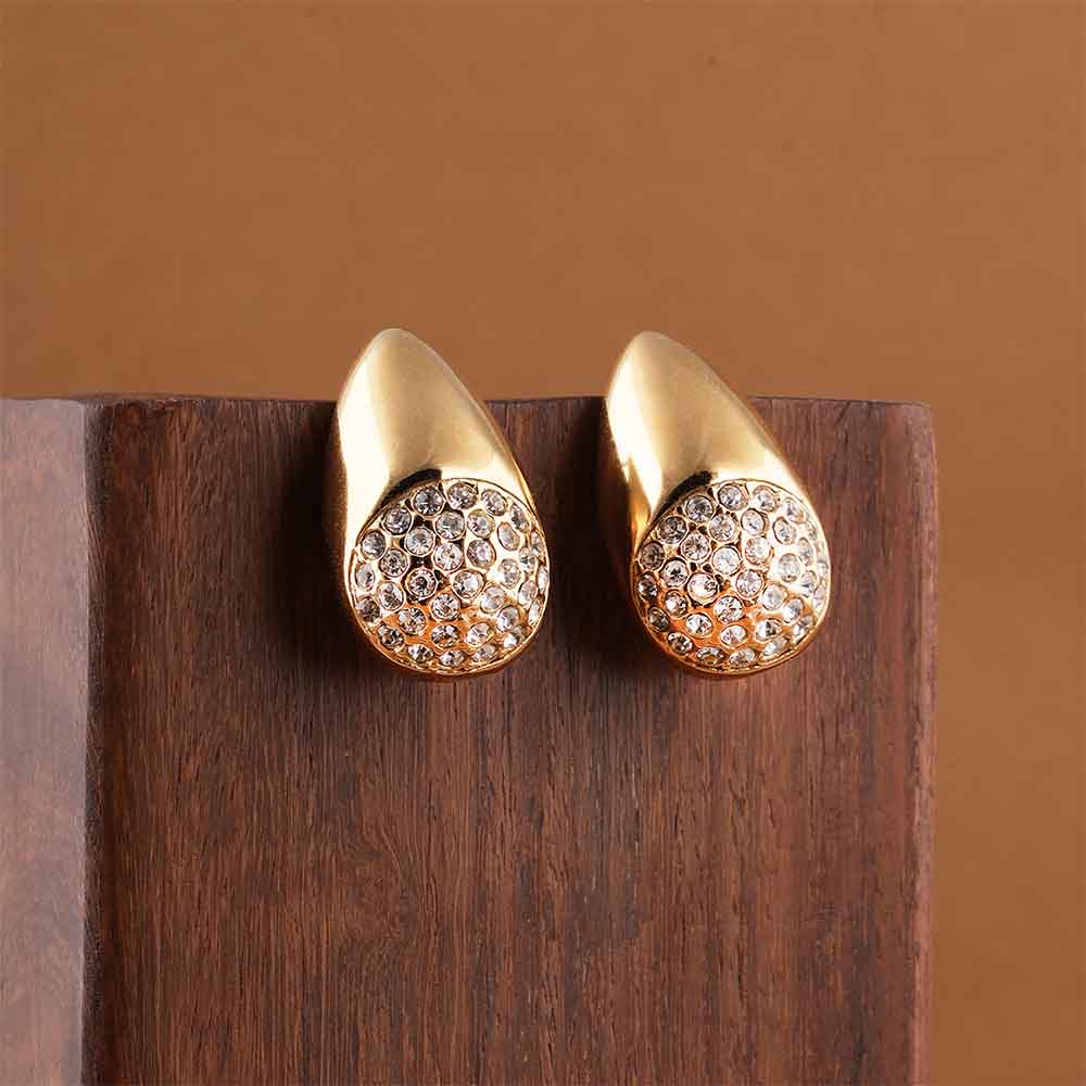 Studded Pave Tear Studs